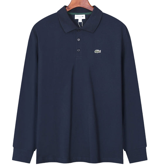 Lacoste Polo Long Sleeve Shirt (Navy)