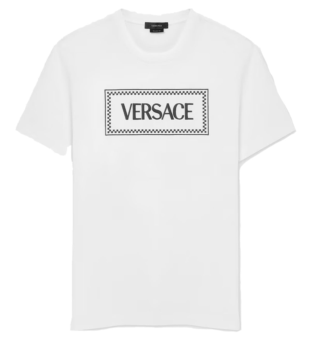 Versace Vintage 90s Logo Outside T-Shirt (White)