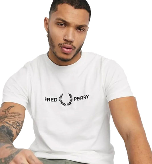Fred Perry Signature Logo T-Shirt (White)