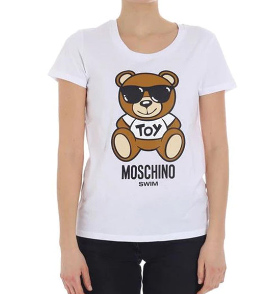Moschino Swim Toy Bear T-Shirt (White)