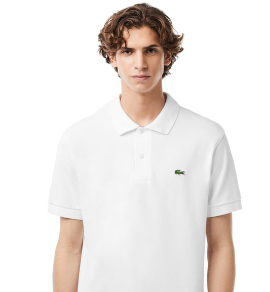 Lacoste Classic Fit Cotton Polo Shirt (White)
