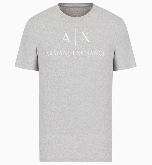 Armani Exchange Slim Fit Center Logo Tee (Grey)