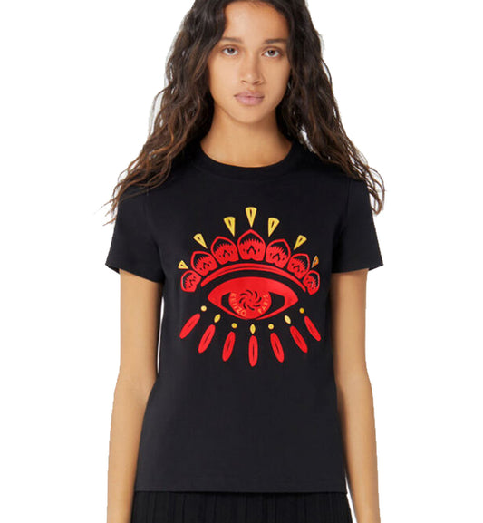 Kenzo Female 3D Red Eye (Red Line) Logo T-Shirt