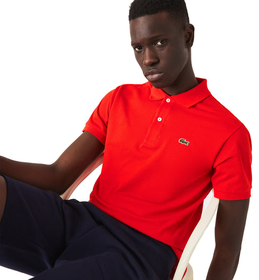 Lacoste Classic Fit Cotton Polo Shirt (Bright Red)