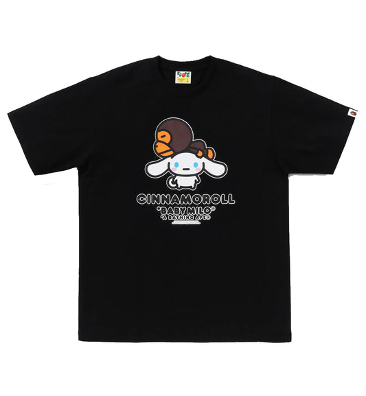 Bape Baby Milo x Cinnamoroll T-Shirt (Black)