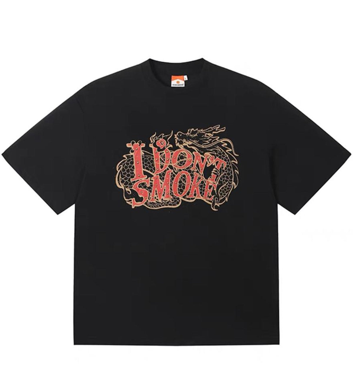 I Don't Smoke Dragon Logo T-Shirt (Black) – The Factory KL