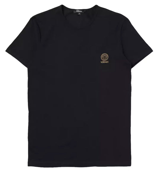 Versace Chest Medusa Logo T-Shirt (Black)