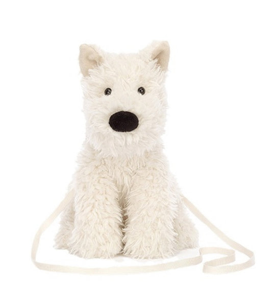 Jellycat White Dog Bag