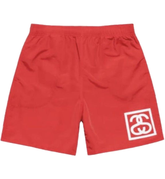 Stussy SS Link Water Short (Red)