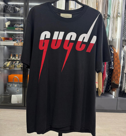 [Pre-used] Gucci Tee Black Blace