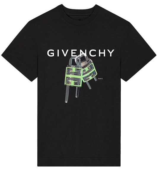 Givenchy 4G Padlock T-Shirt (Black)