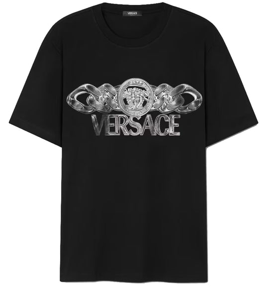 Versace Medusa On Chain T-Shirt (Black)