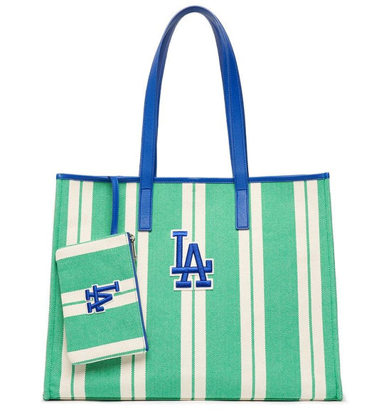 MLB Ethnic Stripe LA Tote Bag (Green)