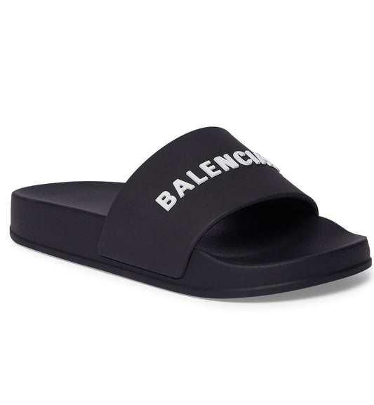Balenciaga Pool Slides (Black)