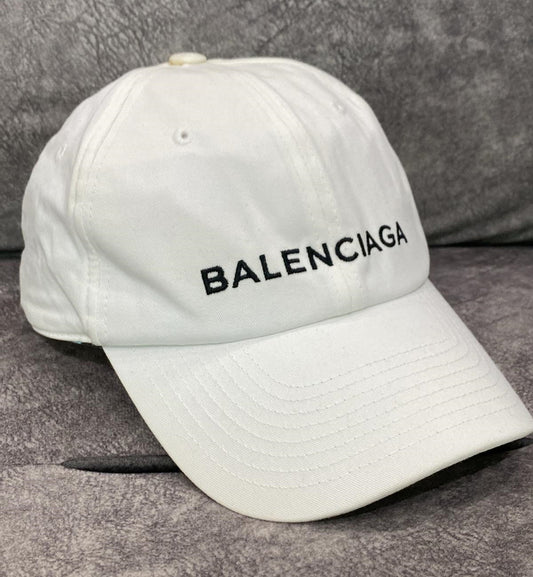 [Pre-Used] Balenciaga Cap White with Black Logo
