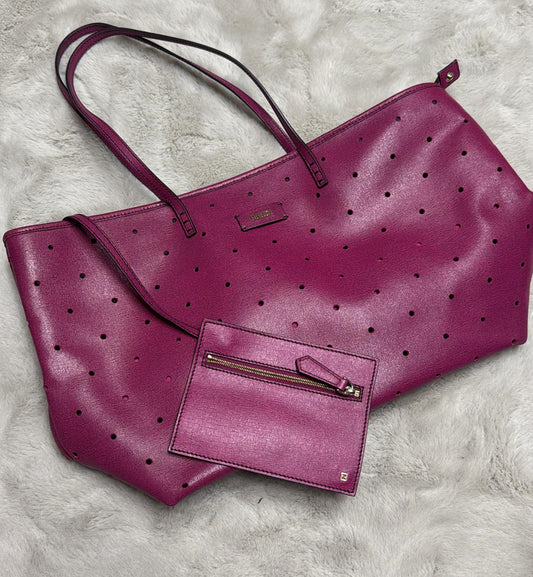 [Pre-used] Fendi Tote Bag Perforated Pink Zukka