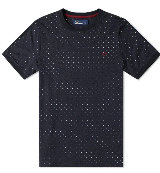 Fred Perry Dot T-Shirt (Navy Blue)