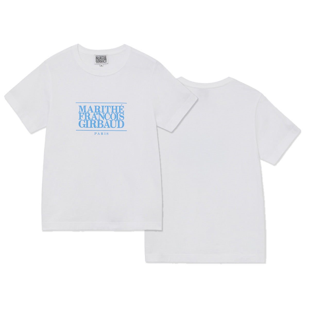 Marithe Classic Logo T-Shirt (White Blue)