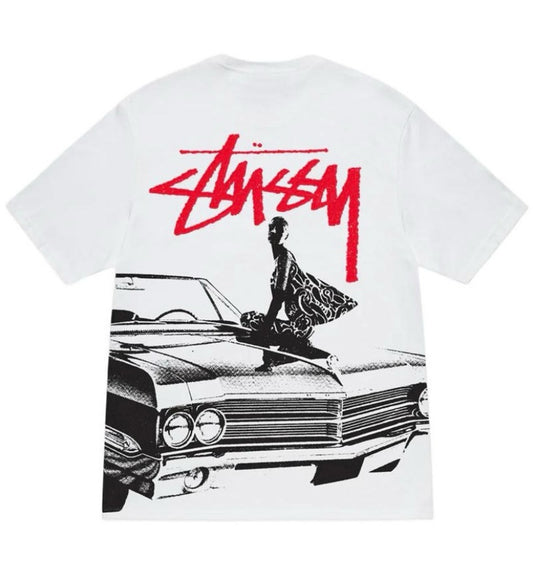 Stussy Beat Crazy Tee (White)