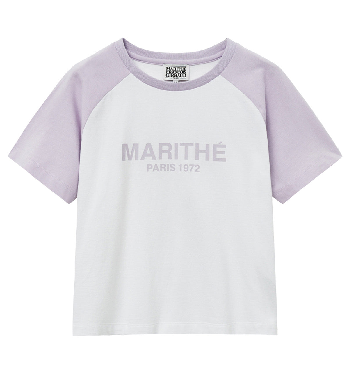 Marithe W Raglan Regular Logo T-Shirt (Light Purple)