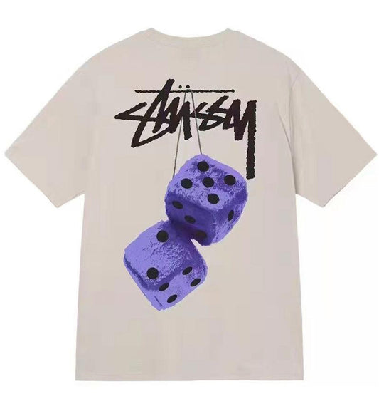 Stussy Fuzzy Dice Tee (Beige)