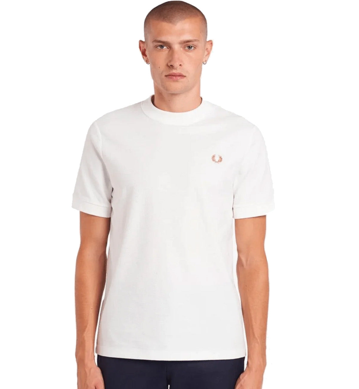 Fred Perry Piqué T-Shirt (White)