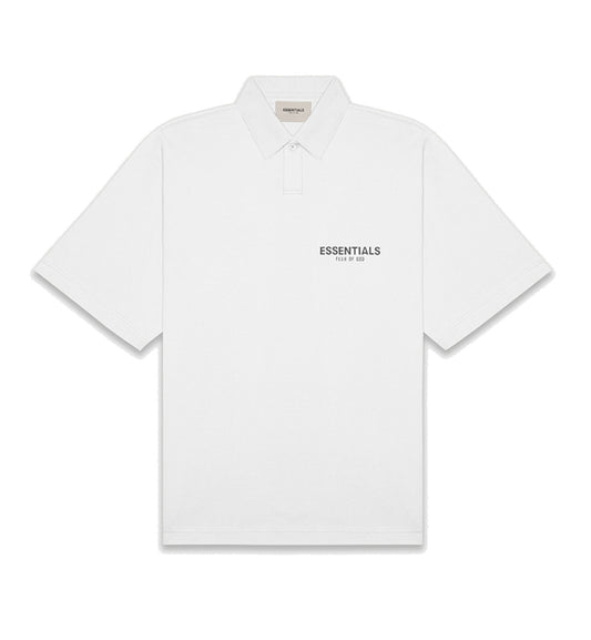 Fear Of God Essentials Short Polo Shirt (White)