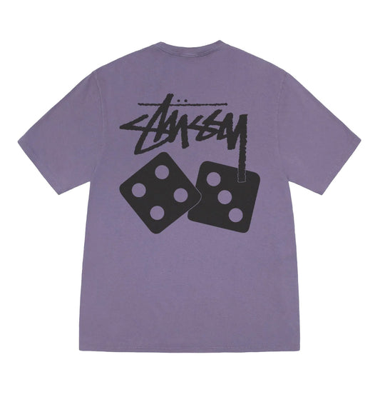 Stussy Dice Pig Dyed Tee (Grape)