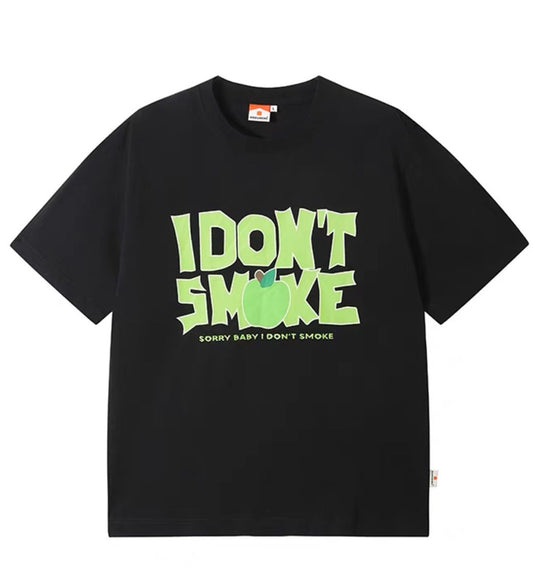 I Don't Smoke Fruit Logo T-Shirt (Black)