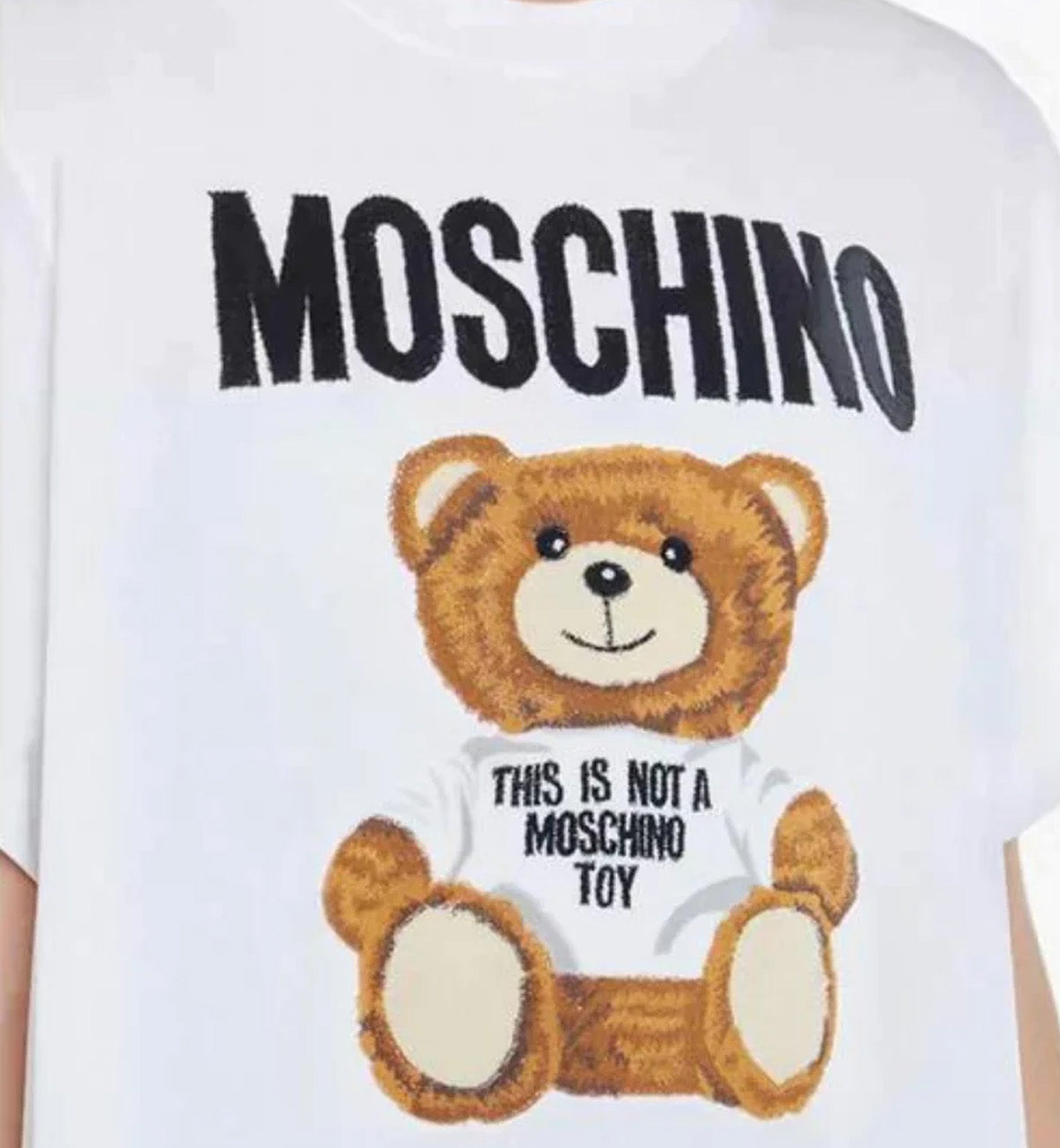 Moschino 3D Bear Oversized T-Shirt (White)