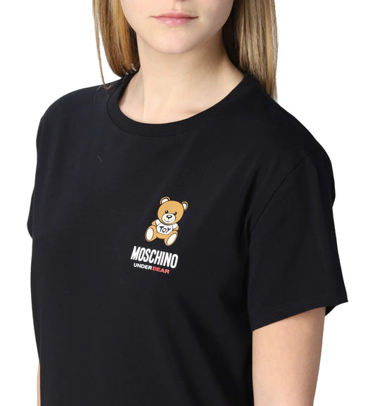 Moschino Underbear Chest Logo T-shirt (Black)