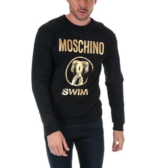 Moschino 20AW Gold Wording Sweatshirt