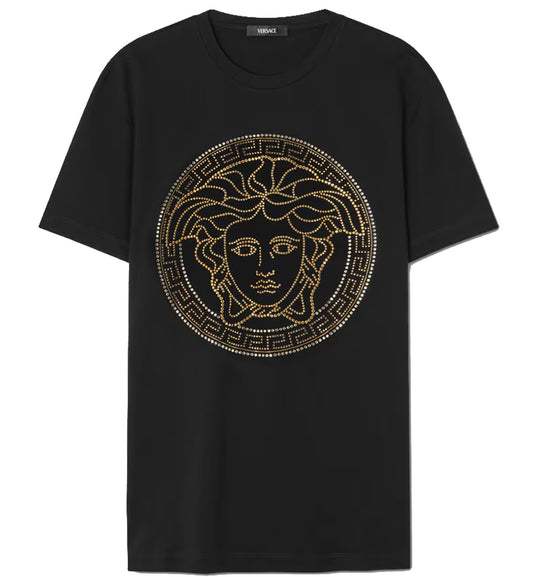 Versace Crystal Medusa T-Shirt (Black)