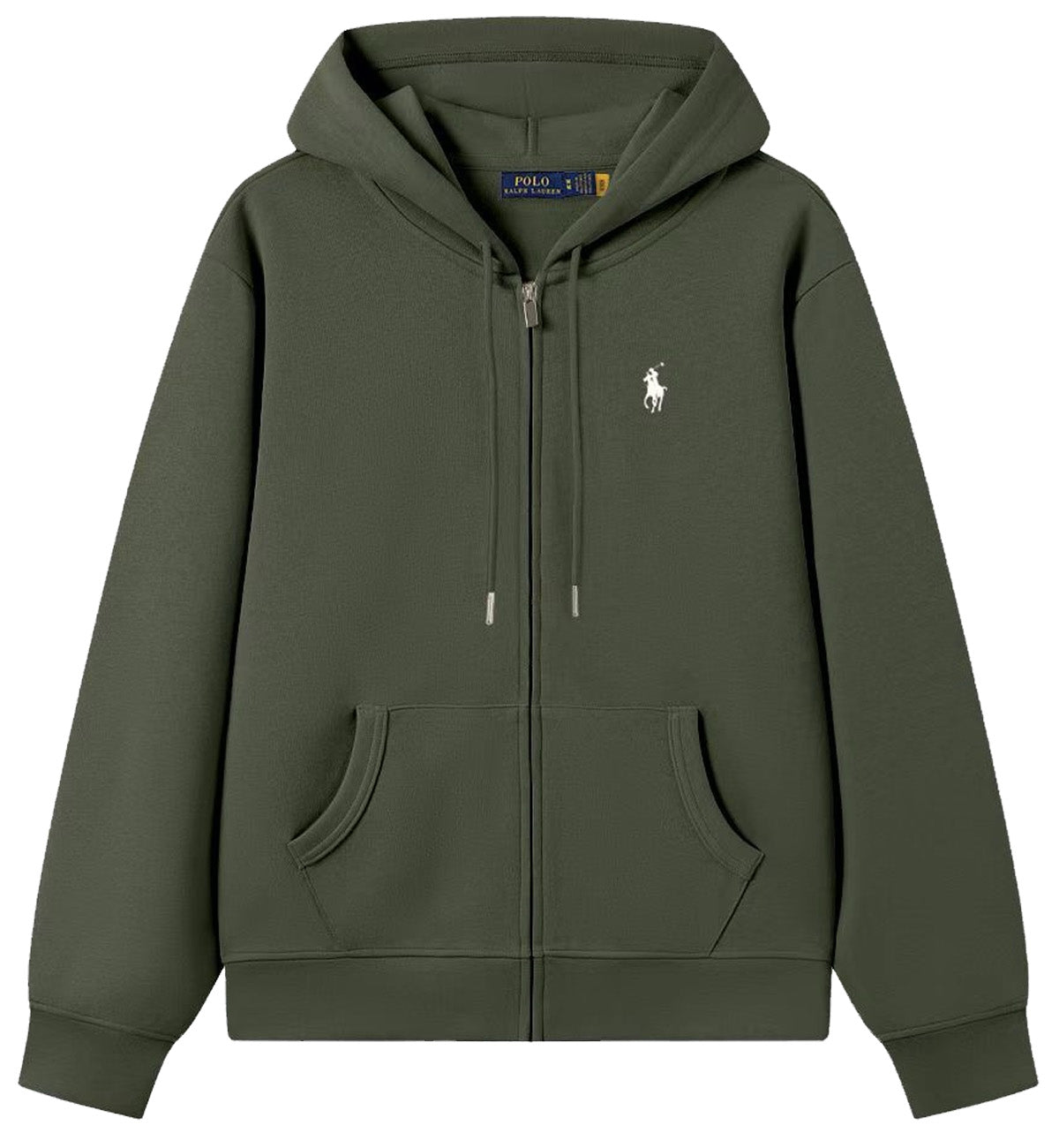 Ralph Lauren Small Logo Zipped Hoodie (Green)