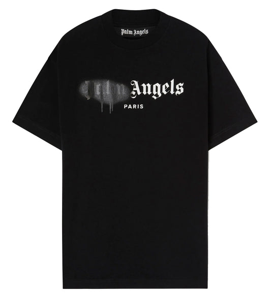 Palm Angels Paris Sprayed T-Shirt (Black)