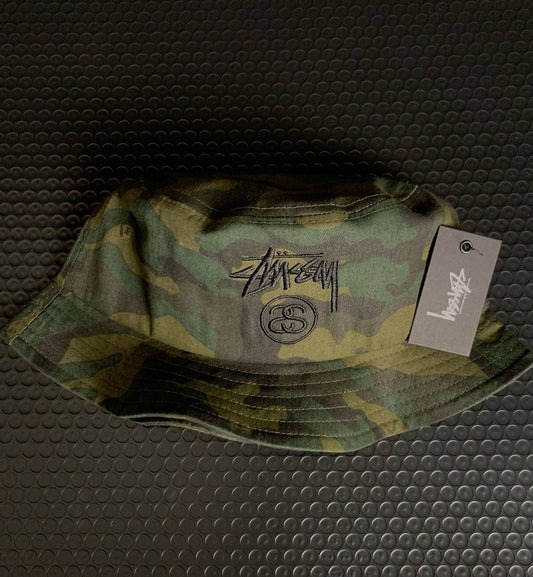 Stussy Stock Lock SP17 Bucket Hat (Green)