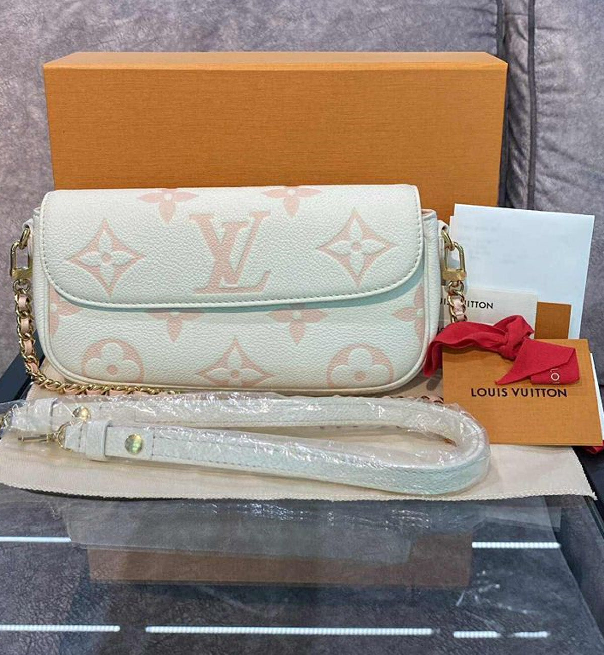 [Pre-Used] LV Bag Ivy WOC Pastel Pink Empreinte (Seasonal Design)