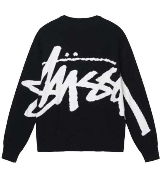 Stussy Knit Stock Sweatshirt (Black)