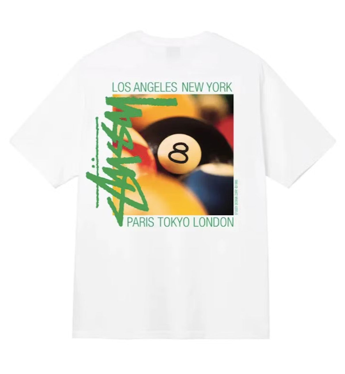 Stussy Billiards Tee (White)