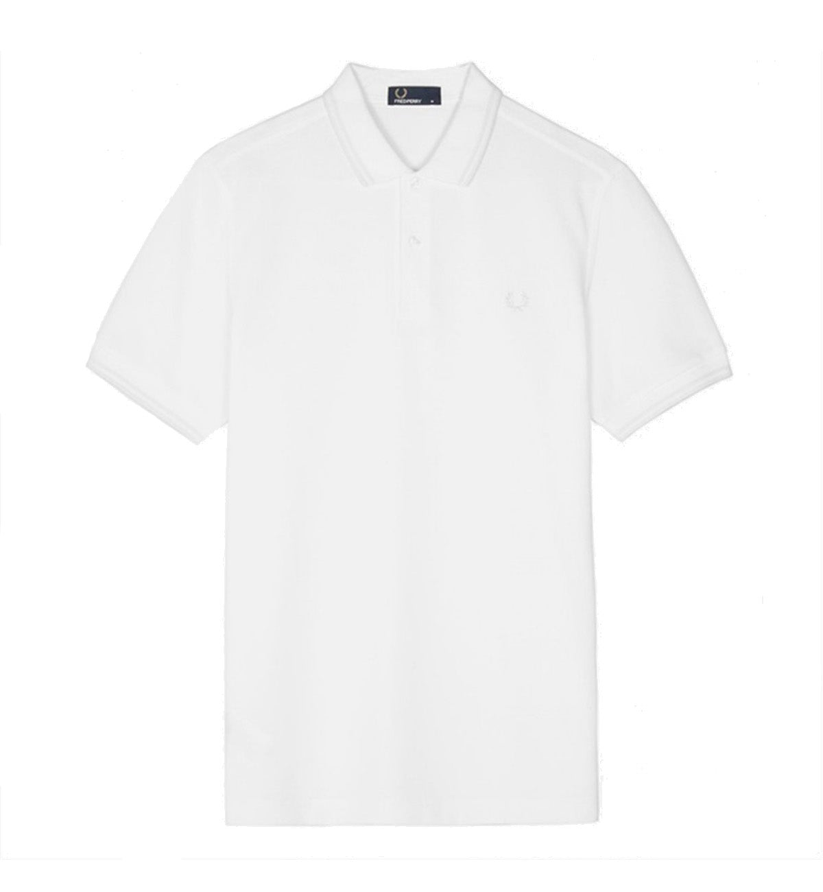 Fred Perry Full White Stripe Polo Shirt