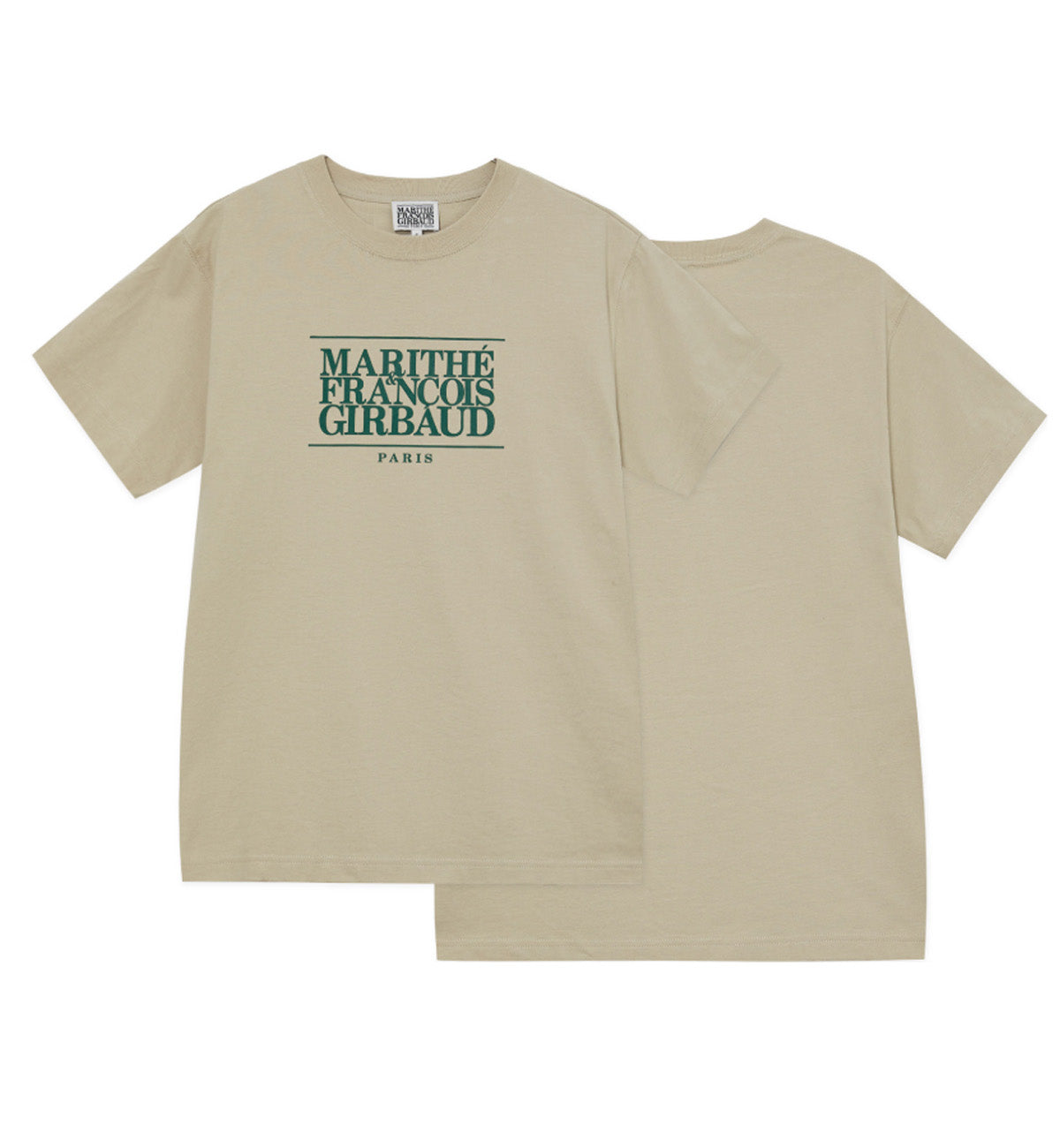 Marithe Classic Logo T-Shirt (Beige)