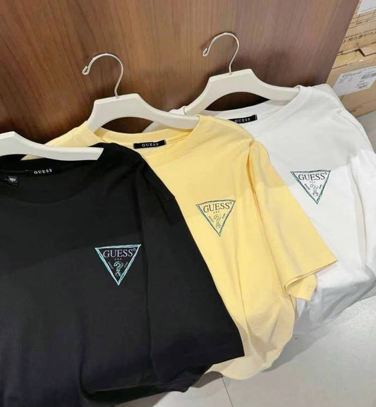 Guess Crayon Triangle Logo T-Shirt