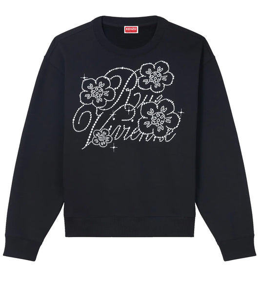 Kenzo Constellation Embroidered Sweatshirt (Black)