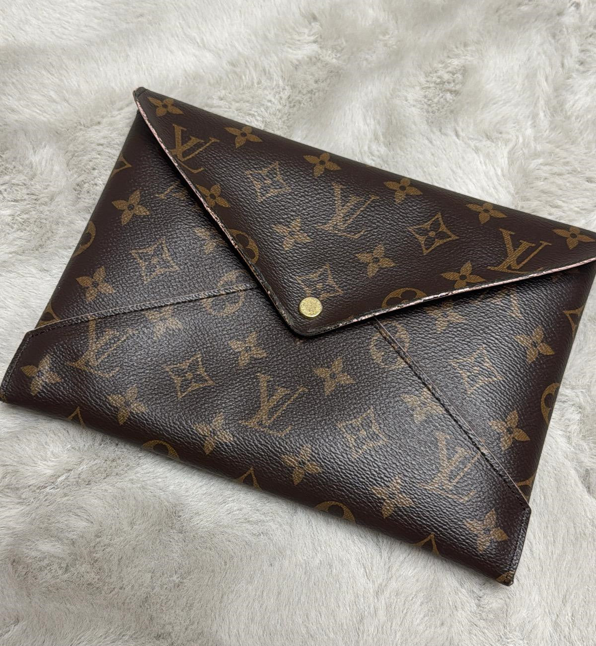 [Pre-used] LV Clutch Kirigami Monogram Brown