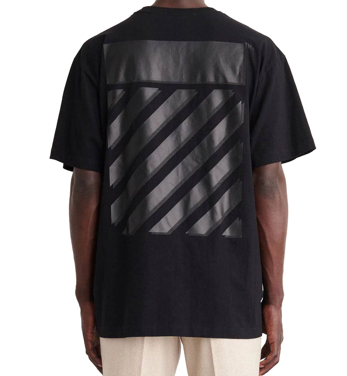 Off-White Diag Tab Over Tee (Black)