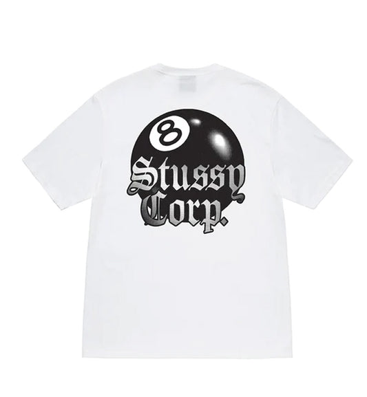 Stussy 8 Ball Corp Tee (White)