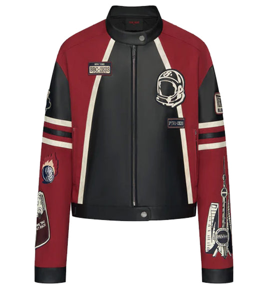 Team Wang Life Is A Race Biker Jacket (Red)