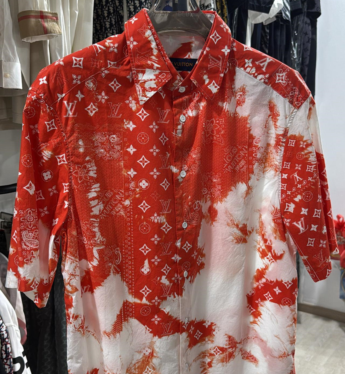 [Pre-Used] LV Paisley Full Logo Shirt