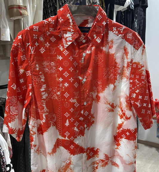 [Pre-Used] LV Paisley Full Logo Shirt