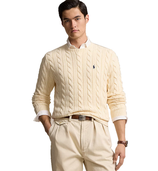 Ralph Lauren Cable-Knit Cotton Jumper (Cream)